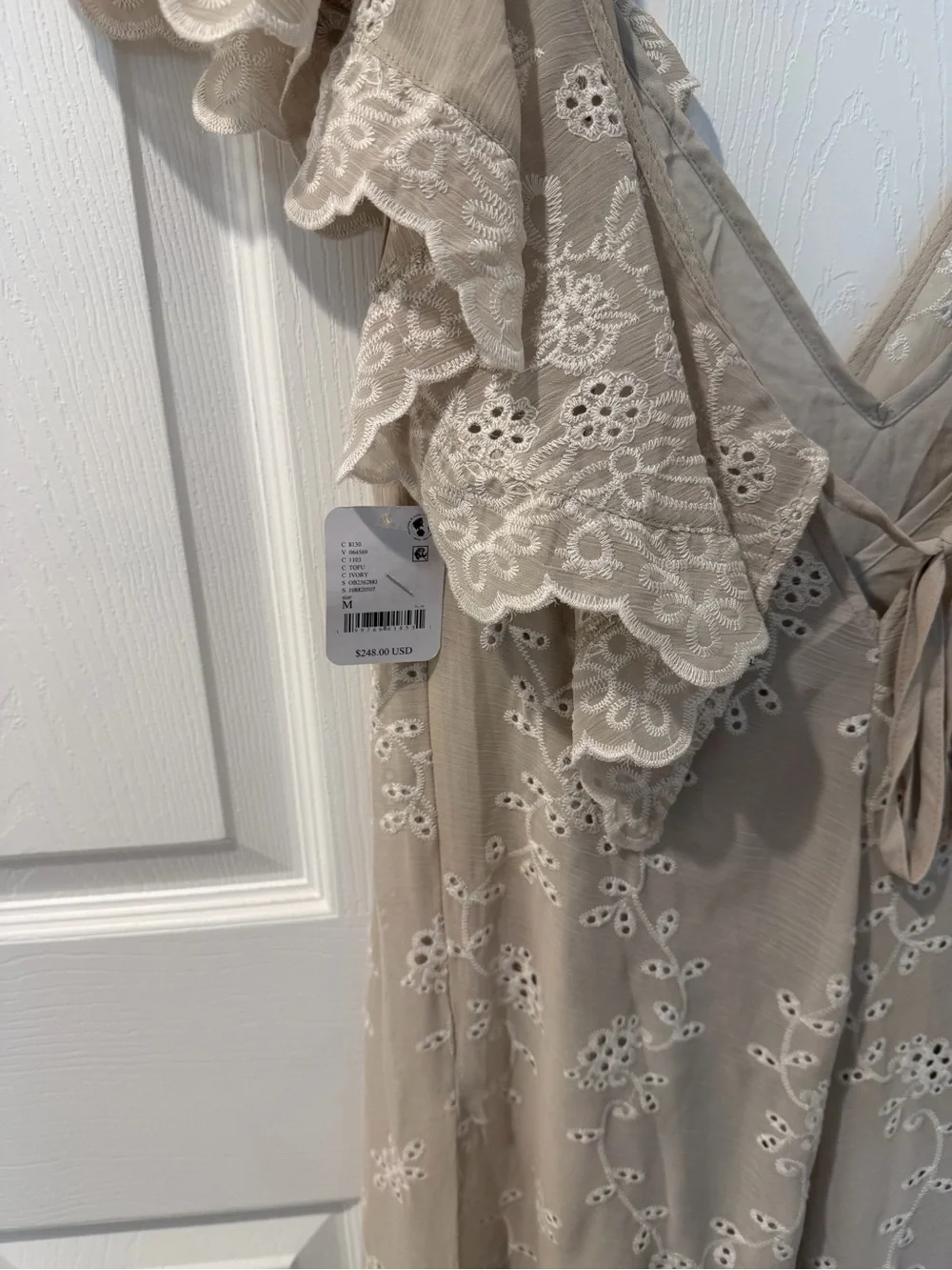 NWT Free People Lovely Lovely Midi Dress - Tofu Ivory MSRP $248 CURRENT